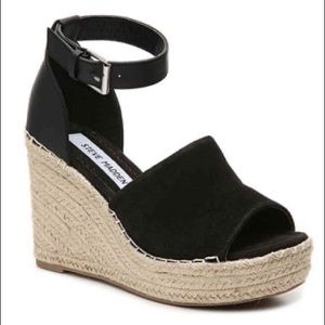 Black Wedge Sandal